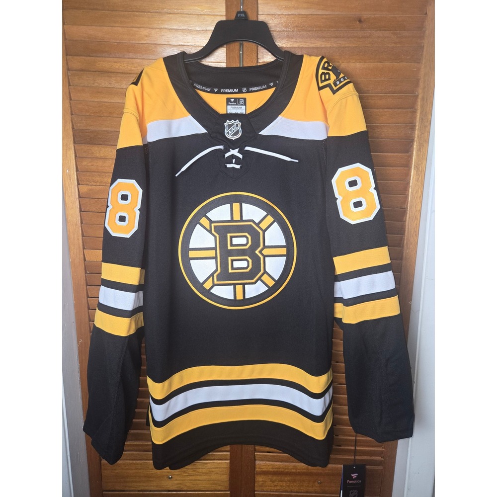 Fanatics Premium Boston Bruins David Pastrnak 88 Jersey Black Size 52